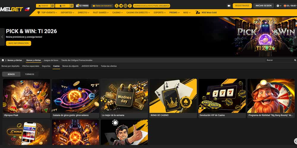 Melbet casino bonos