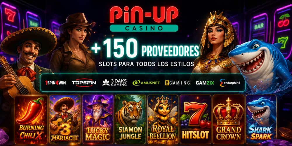 Pin-Up casino extenso catálogo de slots